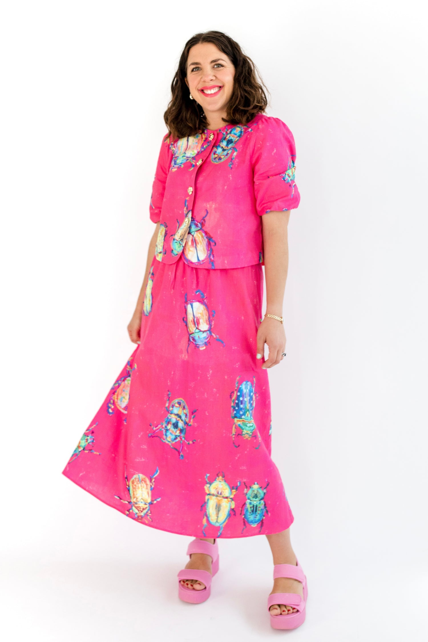 Pinkmas Beetle Bianca Skirt