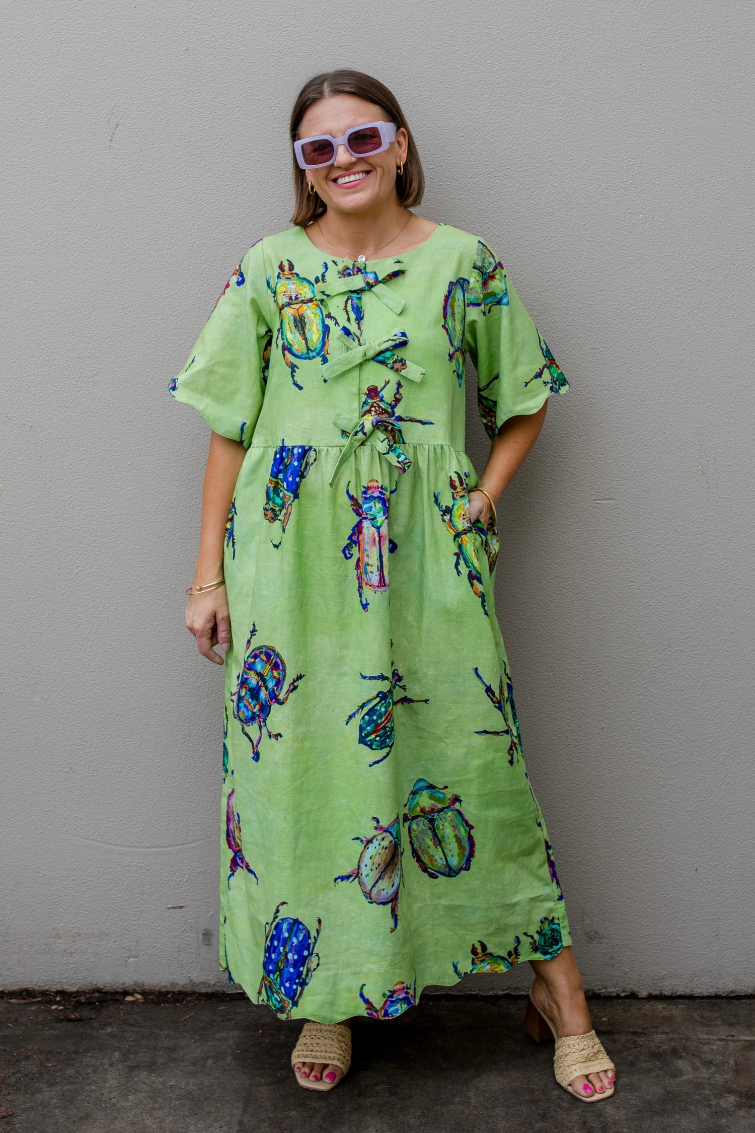 PRE-ORDER Christmas Beetle Wavy Dress