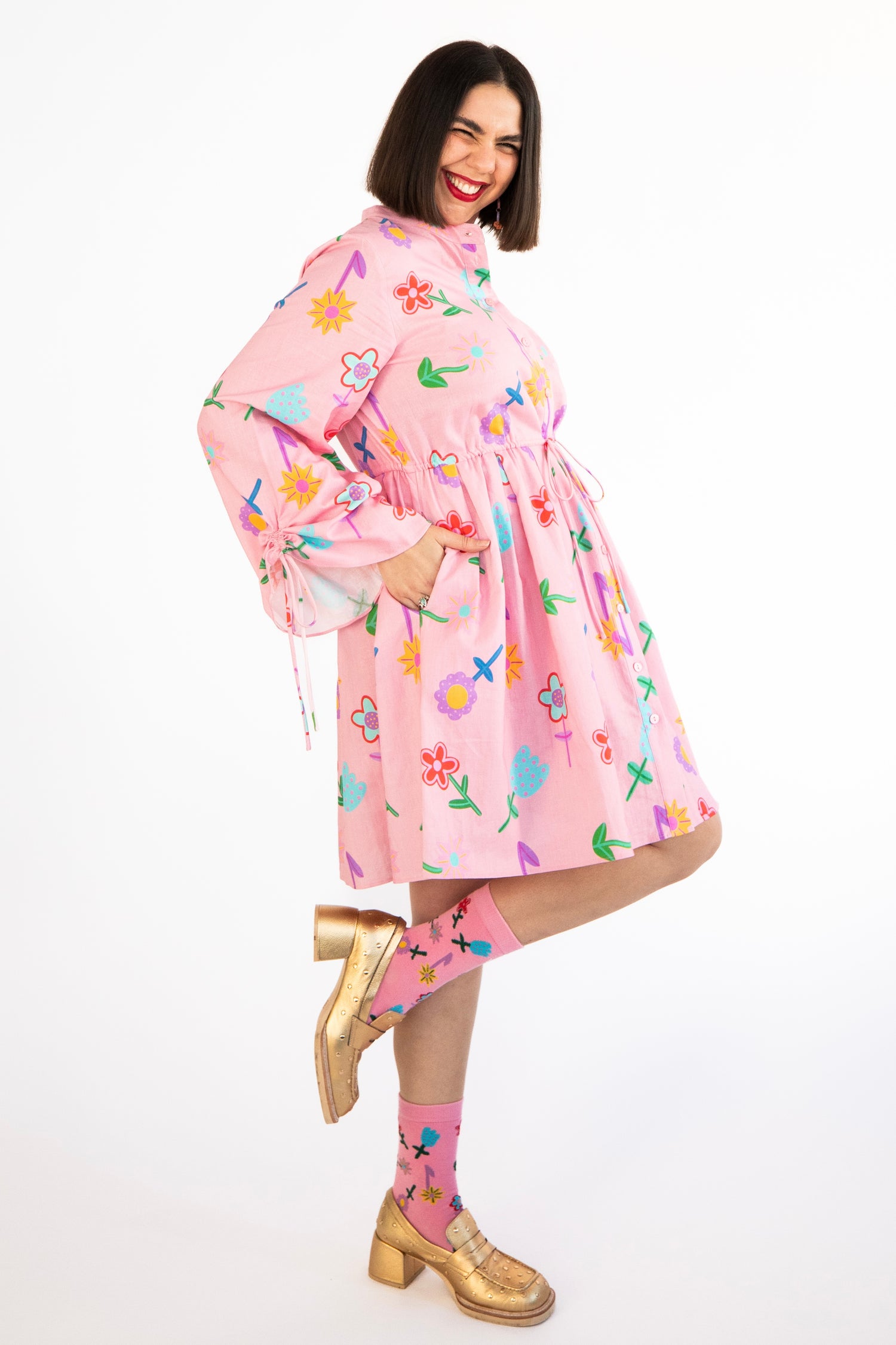 Cottage Garden Poppy Dress