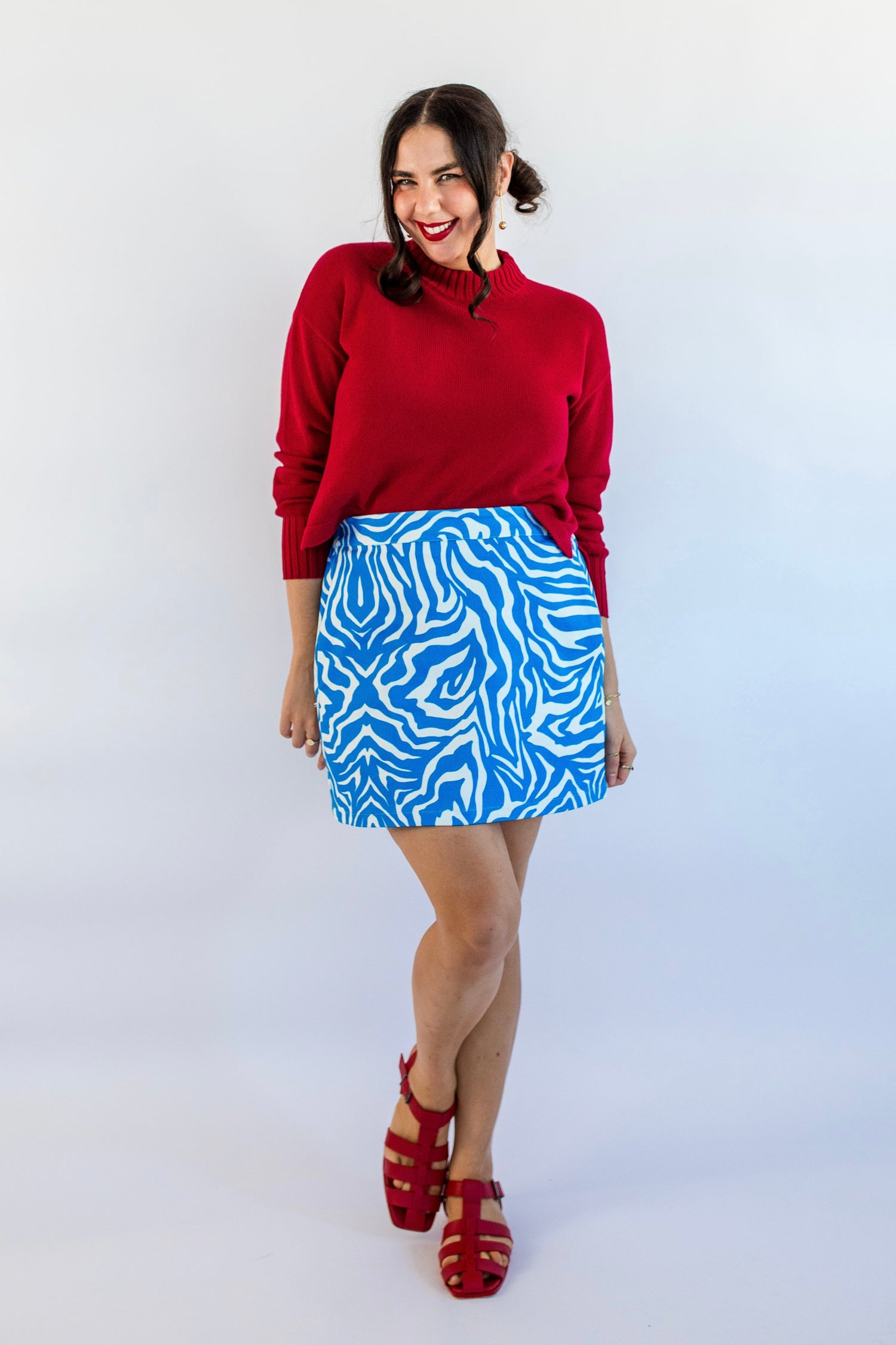 Zebra Hues Mini Skirt